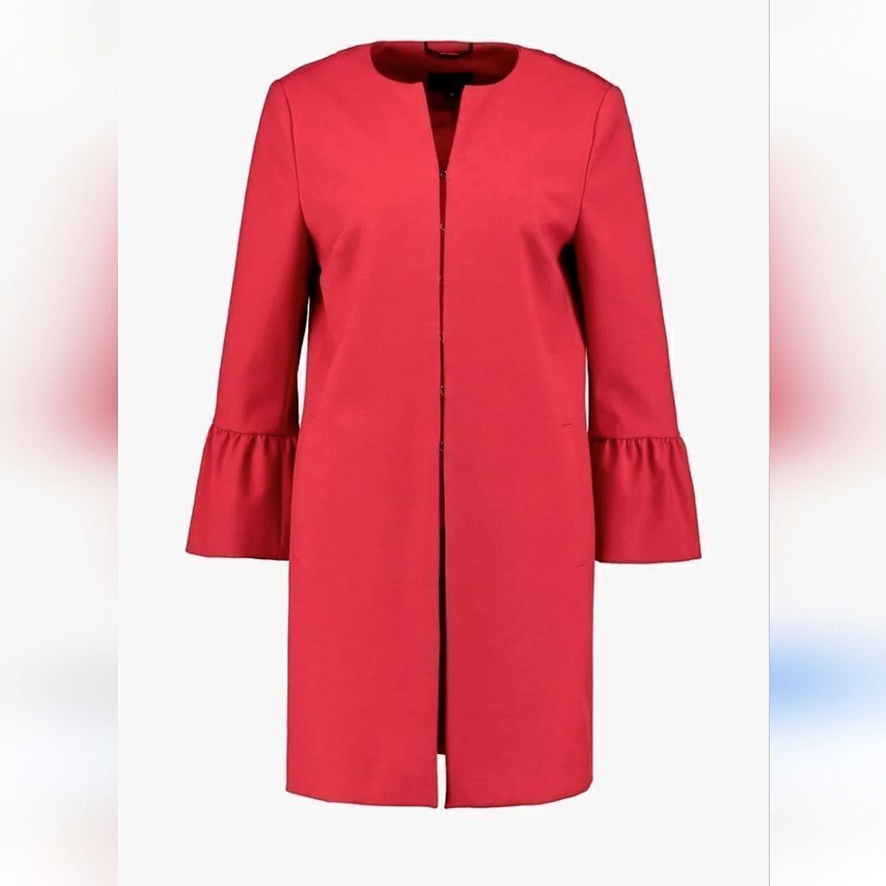 Anne Klein Red Coat. Old Money, Classic, Red